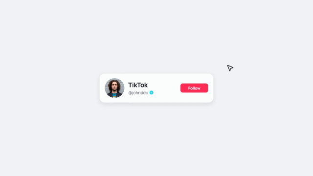 TikTok Follow Button AI motion template preview