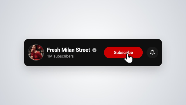 YouTube Subscribe Button AI motion template preview