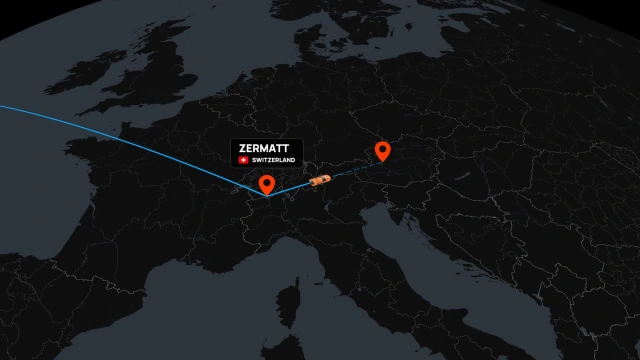 Multi-Leg Travel Route Flythrough AI motion template preview