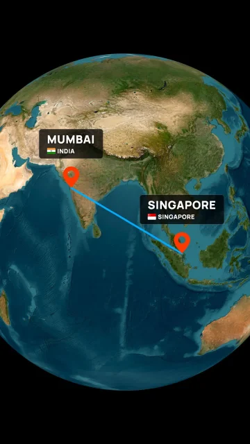 Flight Route Animation with Plane AI motion template preview