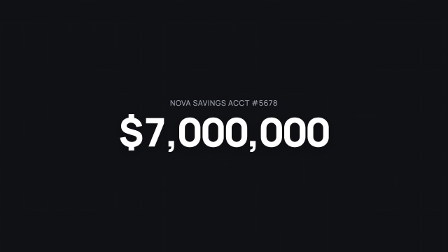 Financial Counter Reveal AI motion template preview