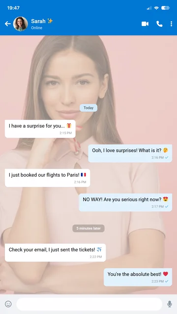 Facebook Messenger Chat Animation AI motion template preview