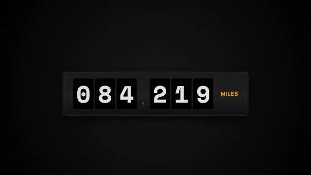 Digital Odometer Counter Reveal AI motion template preview