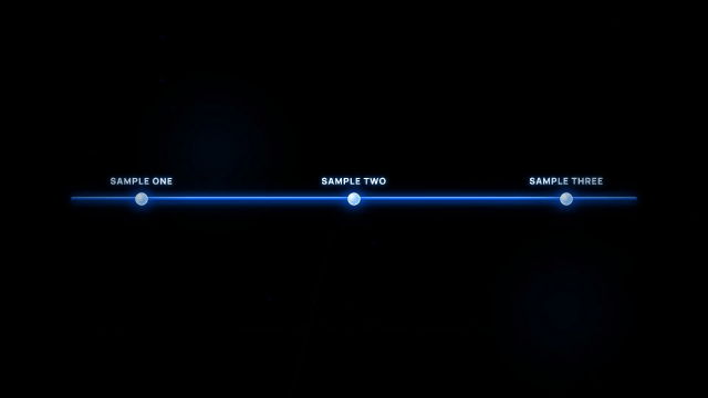 Glowing Timeline AI motion template preview