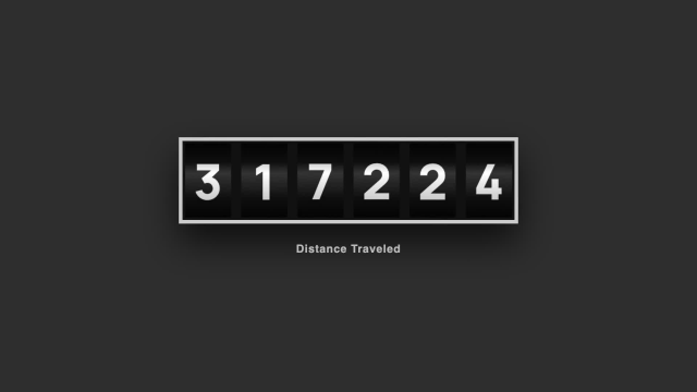 Digital Odometer Counter Reveal AI motion template preview