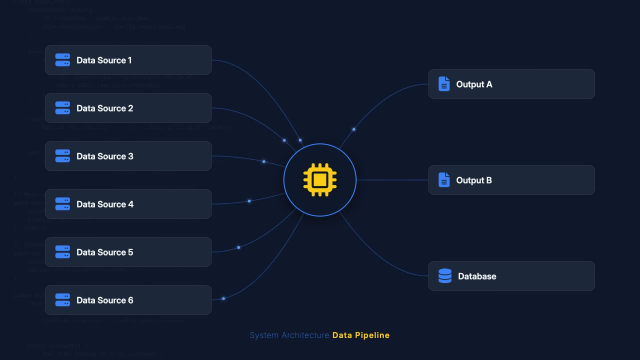 Data Pipeline Architecture Flow AI motion template preview