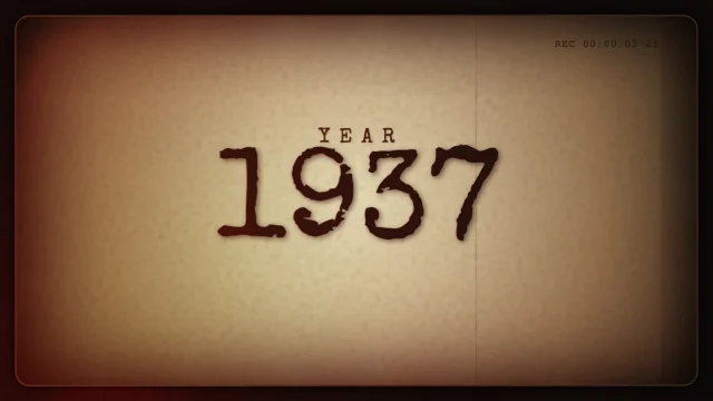 Vintage Film Year Counter AI motion template preview