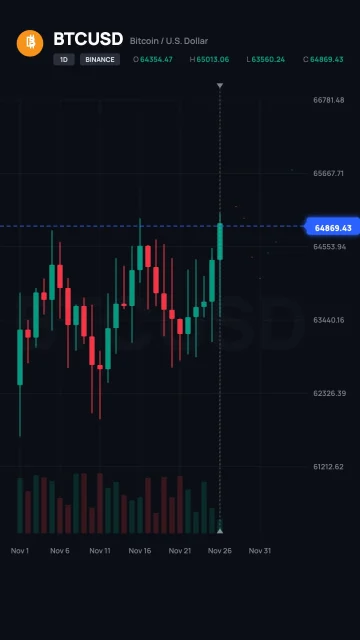 Stock Market Candlestick Chart AI motion template preview