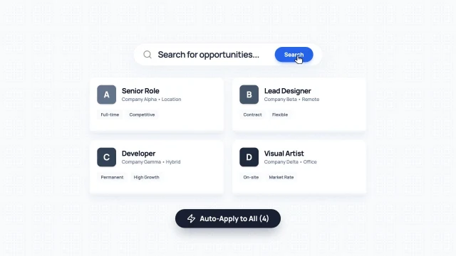 Job Search SaaS Promo AI motion template preview