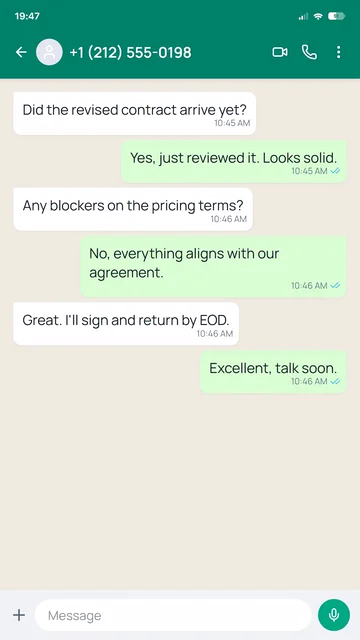 WhatsApp Unread Messages Animation AI motion template preview