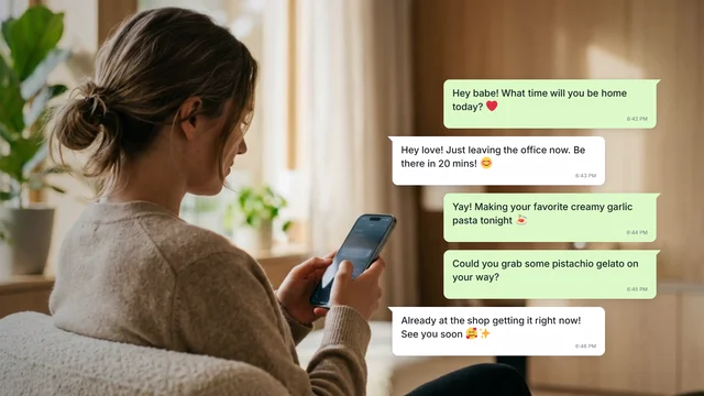 WhatsApp Chat Overlay Animation AI motion template preview