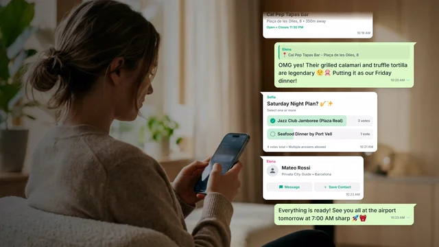 WhatsApp Group Chat Overlay Animation AI motion template preview