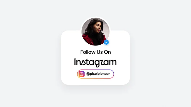 Instagram Follow Card AI motion template preview